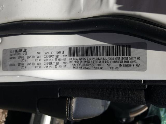 Photo 10 from auction – 2016 JEEP CHEROKEE L with VIN 1C4PJLCB1GW275278