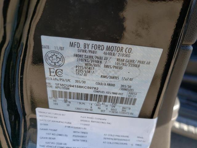 Photo 10 from auction – 2008 FORD ESCAPE LIM with VIN 1FMCU94158KC59782