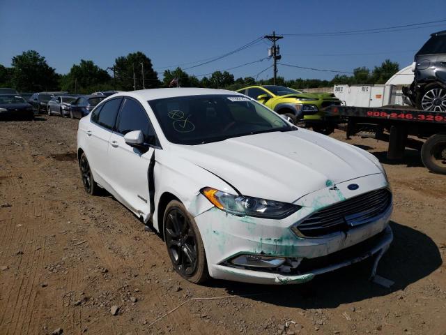 FORD FUSION SE 2018 with VIN 3FA6P0LU5JR269607 - Photo from auction