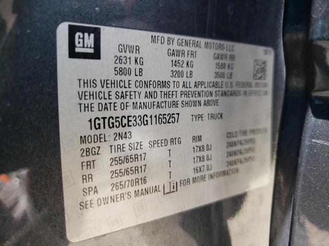 Photo 10 from auction – 2016 GMC CANYON SLE with VIN 1GTG5CE33G1165257