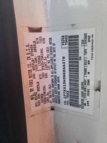 Photo 10 from auction – 1992 FORD F150 with VIN 1FTEX15N0NKB66378