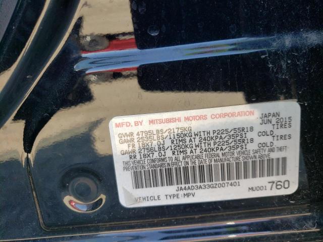 Photo 10 from auction – 2016 MITSUBISHI OUTLANDER with VIN JA4AD3A33GZ007401