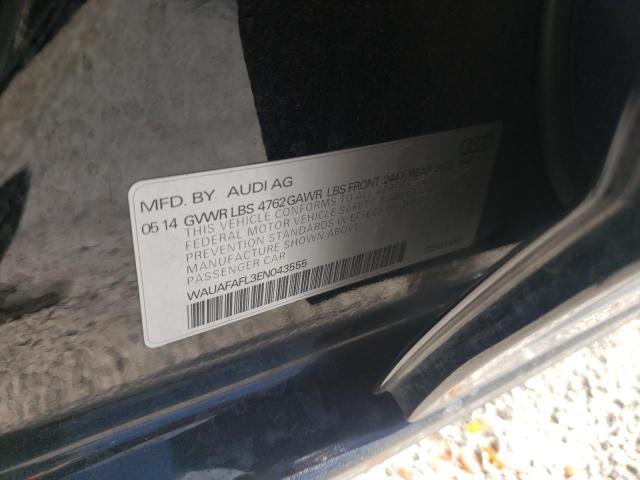 Photo 10 from auction – 2014 AUDI A4 PREMIUM with VIN WAUAFAFL3EN043555
