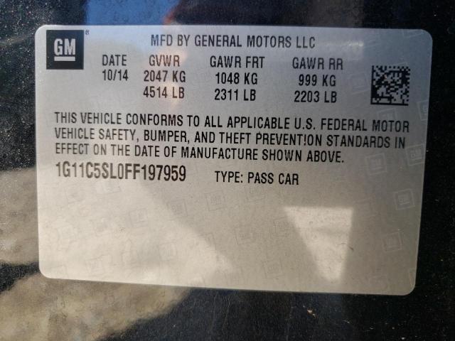 Photo 10 from auction – 2015 CHEVROLET MALIBU 1LT with VIN 1G11C5SL0FF197959