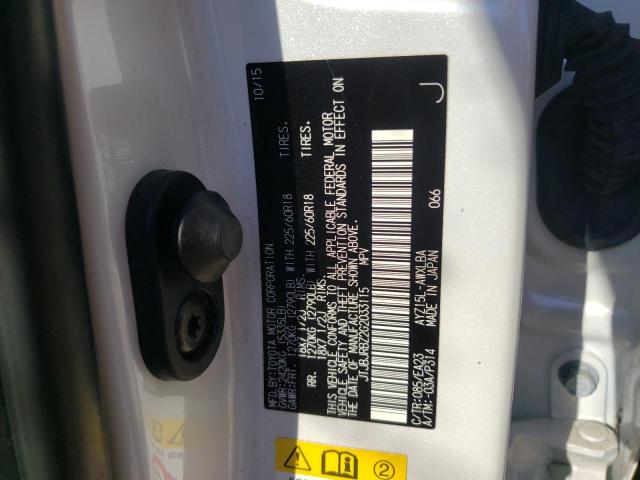 Photo 10 from auction – 2016 LEXUS NX 300H with VIN JTJBJRBZ2G2033115