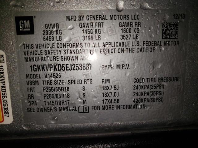 Photo 10 from auction – 2014 GMC ACADIA SLE with VIN 1GKKVPKD5EJ253887