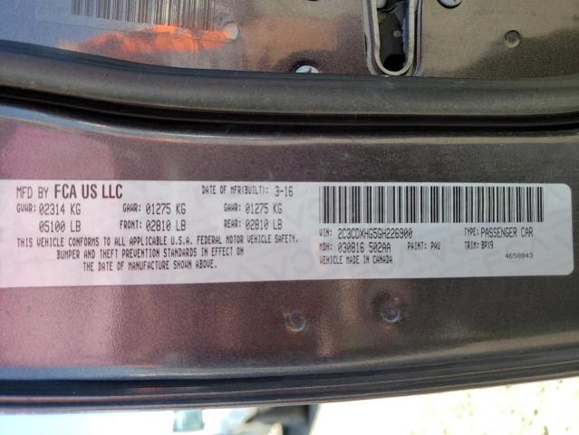 Photo 10 from auction – 2016 DODGE CHARGER SX with VIN 2C3CDXHG5GH226900