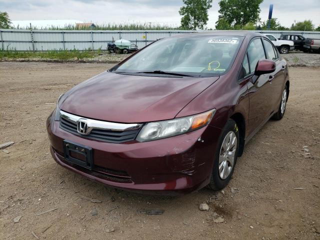 Photo 9 from auction – 2012 HONDA CIVIC LX with VIN 19XFB2F56CE026410
