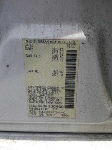 Photo 10 from auction – 2013 NISSAN ALTIMA 2.5 with VIN 1N4AL3AP2DN500460