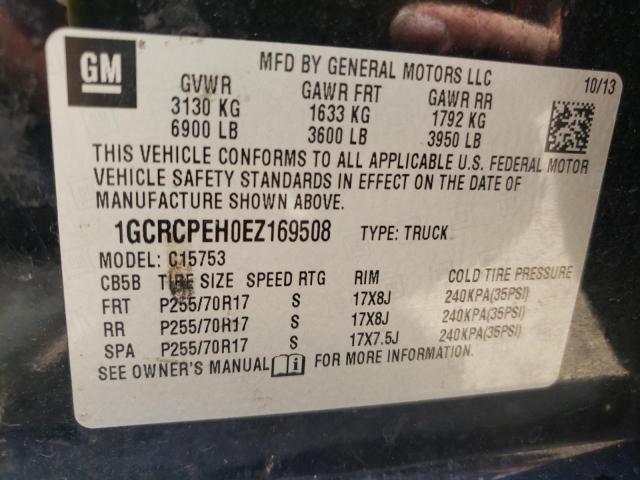 Photo 10 from auction – 2014 CHEVROLET SILVERADO with VIN 1GCRCPEH0EZ169508