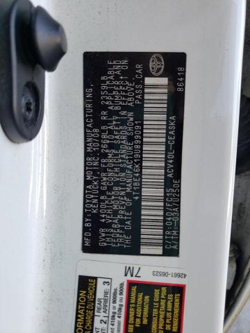 Photo 10 from auction – 2009 TOYOTA CAMRY BASE with VIN 4T1BE46K19U899091
