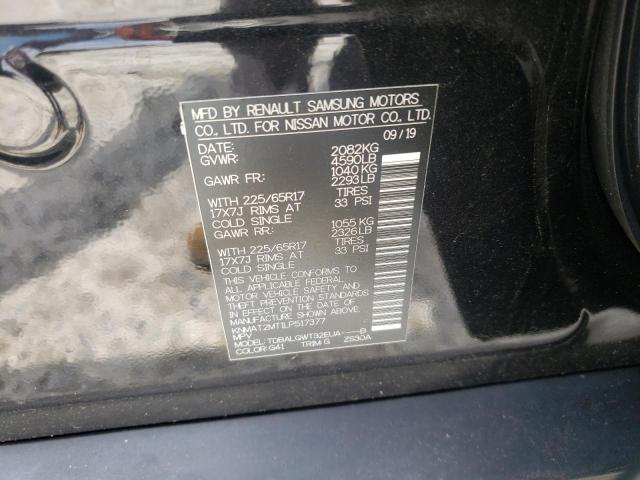 Photo 10 from auction – 2020 NISSAN ROGUE S with VIN KNMAT2MT1LP517377