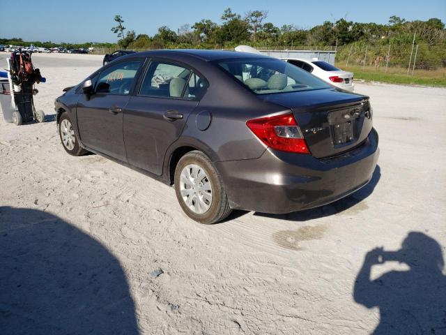 Photo 3 from auction – 2012 HONDA CIVIC LX with VIN 19XFB2F59CE070269