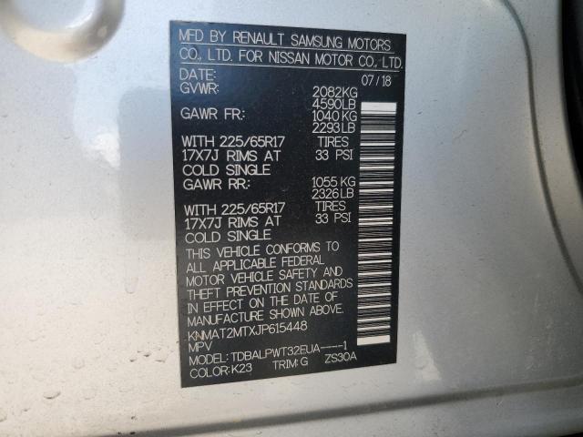 Photo 10 from auction – 2018 NISSAN ROGUE S with VIN KNMAT2MTXJP615448