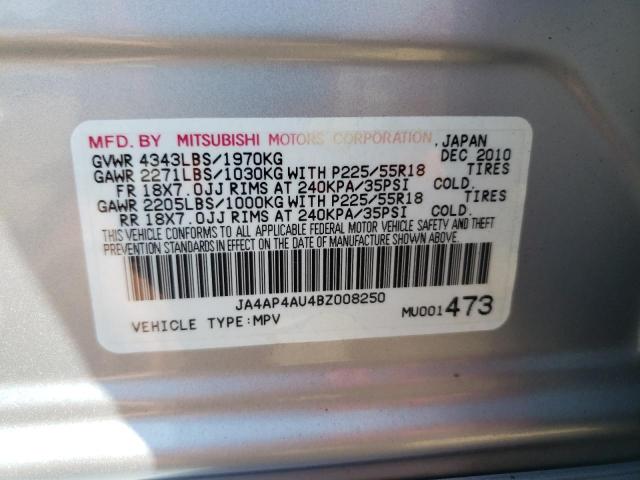 Photo 10 from auction – 2011 MITSUBISHI OUTLANDER with VIN JA4AP4AU4BZ008250