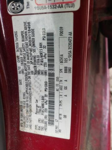 Photo 10 from auction – 2011 FORD FIESTA SE with VIN 3FADP4EJ6BM118498