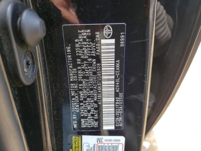 Photo 10 from auction – 2007 TOYOTA CAMRY CE with VIN 4T1BE46K97U585928