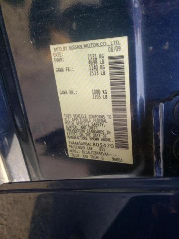 Photo 10 from auction – 2010 NISSAN MAXIMA S with VIN 1N4AA5AP6AC805470