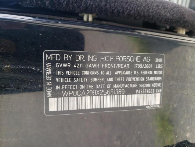 Photo 10 from auction – 2002 PORSCHE 911 CARRER with VIN WP0CA299X2S651389