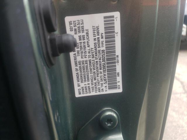 Photo 10 from auction – 2005 HONDA ELEMENT with VIN 5J6YH18395L002538