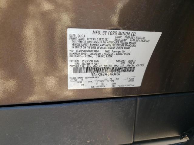 Photo 10 from auction – 2015 FORD TAURUS LIM with VIN 1FAHP2F89FG103480