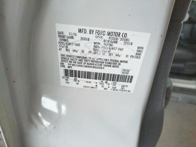 Foto 10 de la subasta – 2011 FORD ESCAPE LIM con VIN 1FMCU0EG8BKB02561