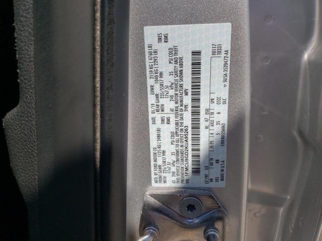 Photo 10 from auction – 2019 FORD ESCAPE SE with VIN 1FMCU9GD2KUA95263