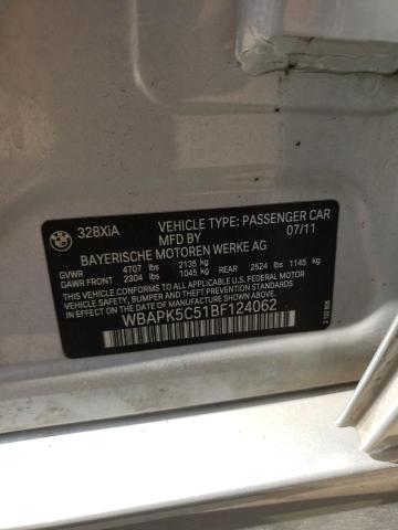 Photo 10 from auction – 2011 BMW 328 XI SUL with VIN WBAPK5C51BF124062