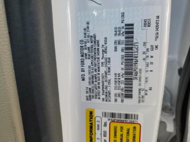 Photo 10 from auction – 2015 FORD FUSION SE with VIN 3FA6P0H96FR135071