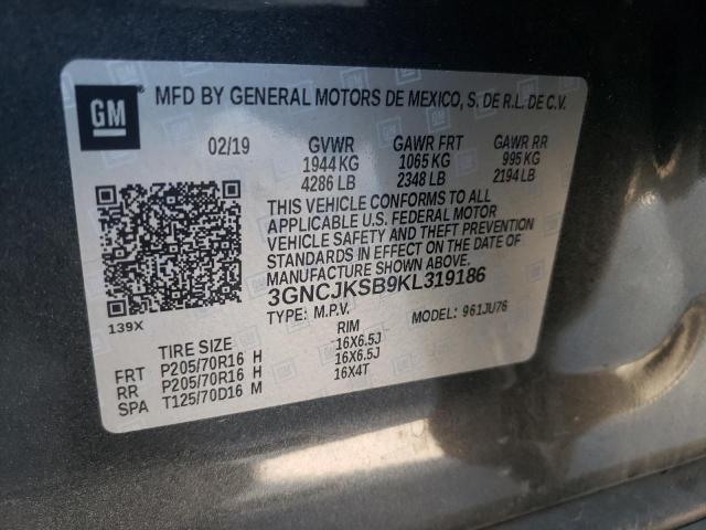 Photo 10 from auction – 2019 CHEVROLET TRAX LS with VIN 3GNCJKSB9KL319186