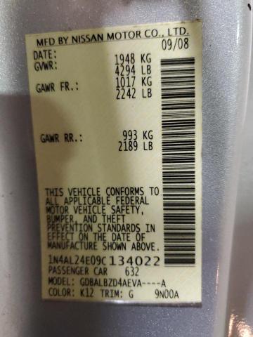 Photo 10 from auction – 2009 NISSAN ALTIMA 2.5 with VIN 1N4AL24E09C134022