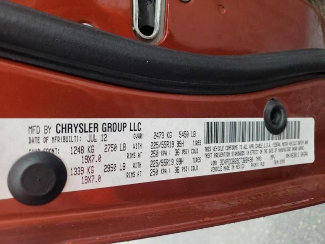 Photo 10 from auction – 2012 DODGE JOURNEY SX with VIN 3C4PDCBG9CT368490