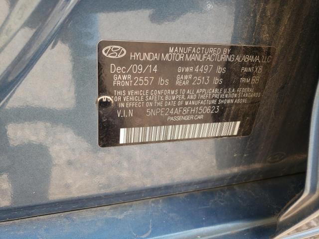 Photo 10 from auction – 2015 HYUNDAI SONATA SE with VIN 5NPE24AF8FH150623