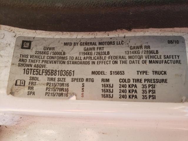 Photo 10 from auction – 2011 GMC CANYON with VIN 1GTE5LF95B8103661