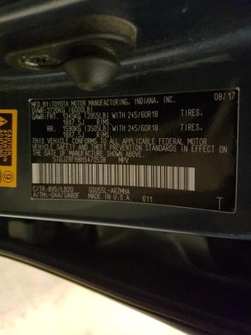 Photo 10 from auction – 2017 TOYOTA HIGHLANDER with VIN 5TDJZRFH8HS470538
