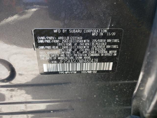 Photo 10 from auction – 2021 SUBARU FORESTER L with VIN JF2SKASC0MH460428
