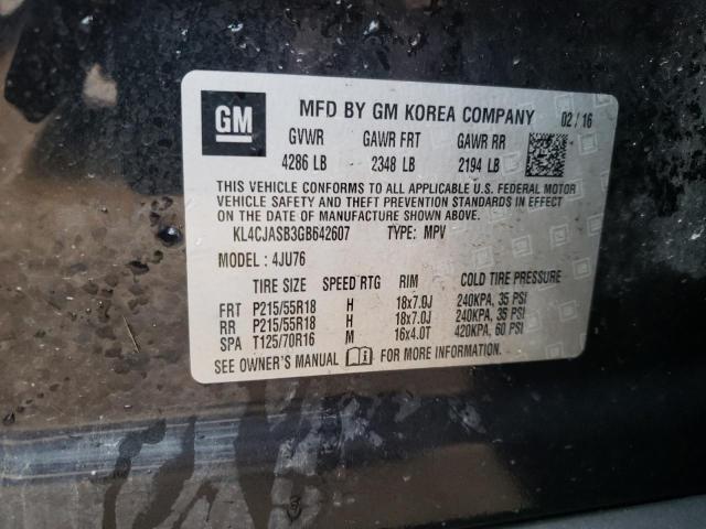 Photo 10 from auction – 2016 BUICK ENCORE with VIN KL4CJASB3GB642607