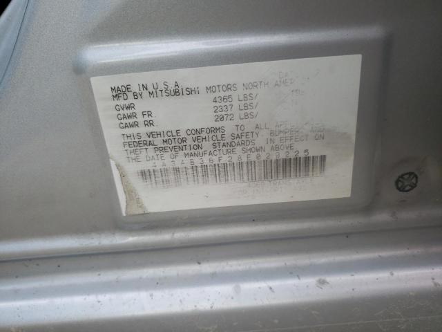 Photo 10 from auction – 2008 MITSUBISHI GALANT ES with VIN 4A3AB36F28E020225