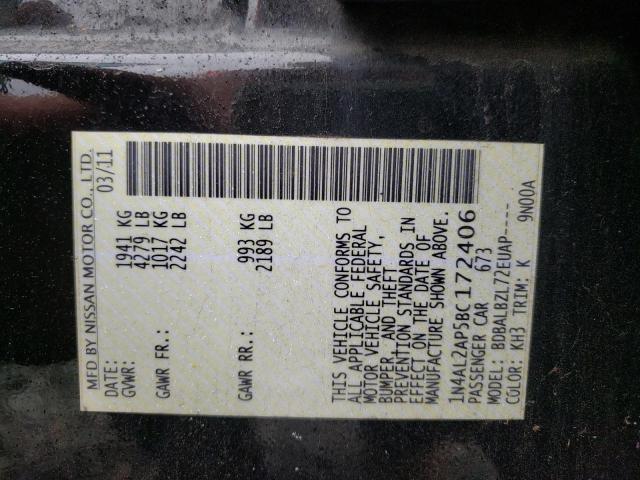 Photo 10 from auction – 2011 NISSAN ALTIMA BAS with VIN 1N4AL2AP5BC172406