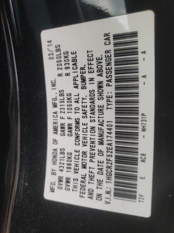 Photo 10 from auction – 2014 HONDA ACCORD SPO with VIN 1HGCR2F52EA174401