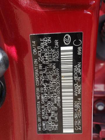 Photo 10 from auction – 2014 LEXUS ES 300H with VIN JTHBW1GG7E2076499