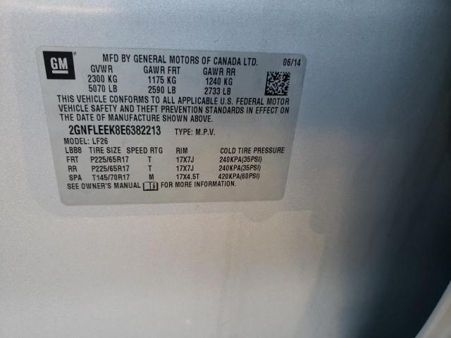 Photo 10 from auction – 2014 CHEVROLET EQUINOX LS with VIN 2GNFLEEK8E6382213
