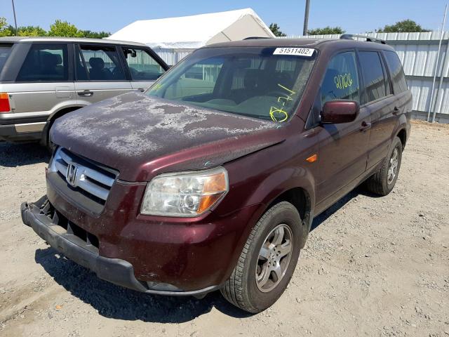 Photo 2 from auction – 2007 HONDA PILOT EXL with VIN 5FNYF28617B025720