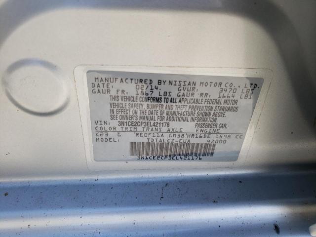 Photo 10 from auction – 2014 NISSAN VERSA NOTE with VIN 3N1CE2CP3EL421176