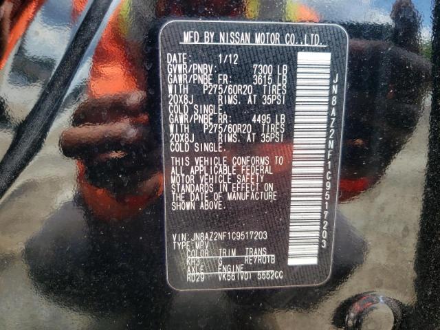 Photo 10 from auction – 2012 INFINITI QX56 with VIN JN8AZ2NF1C9517203