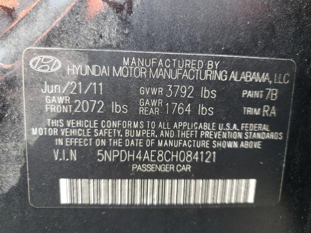 Photo 10 from auction – 2012 HYUNDAI ELANTRA GL with VIN 5NPDH4AE8CH084121