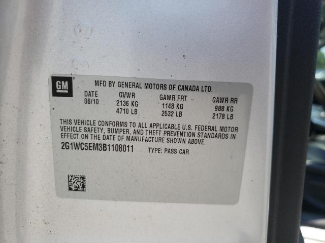 Photo 10 from auction – 2011 CHEVROLET IMPALA with VIN 2G1WC5EM3B1108011