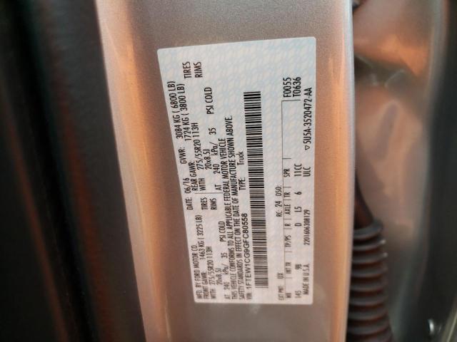 Photo 10 from auction – 2016 FORD F150 SUPER with VIN 1FTEW1CG9GFC80558