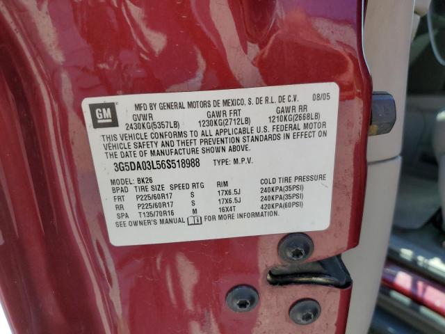 Photo 10 from auction – 2006 BUICK RENDEZVOUS with VIN 3G5DA03L56S518988