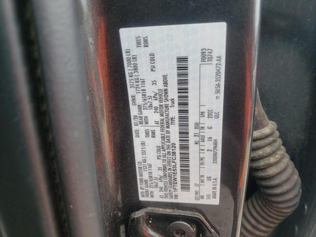 Photo 10 from auction – 2020 FORD F150 SUPER with VIN 1FTEW1E53LFC38120
